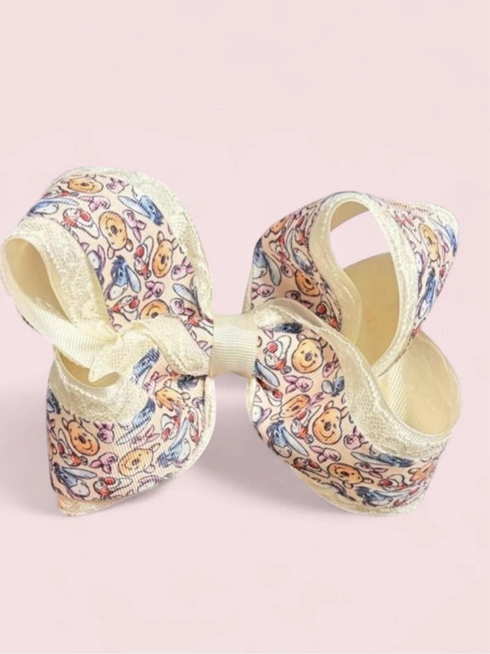 Printed Bow Hair Accessory in Pink & Multicolor